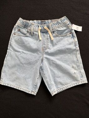 GAP Light Blue Denim Drawstring Kids Shorts